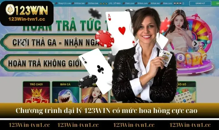 Chương trình đại lý 123WIN có mức hoa hồng cực cao